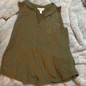 Market & Spruce Olive Green Tank Top